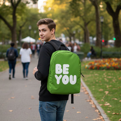 Be You in Green Backpack