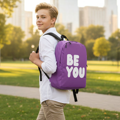 Be You in Purple Backpack