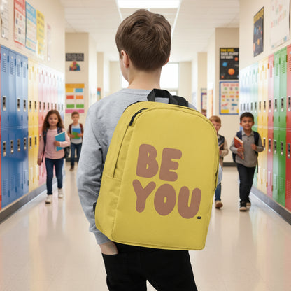 Be You in Yellow and Brown Backpack - The APWT Gift Shop
