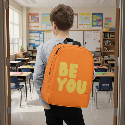 Be You in Orange and Yellow Backpack - The APWT Gift Shop
