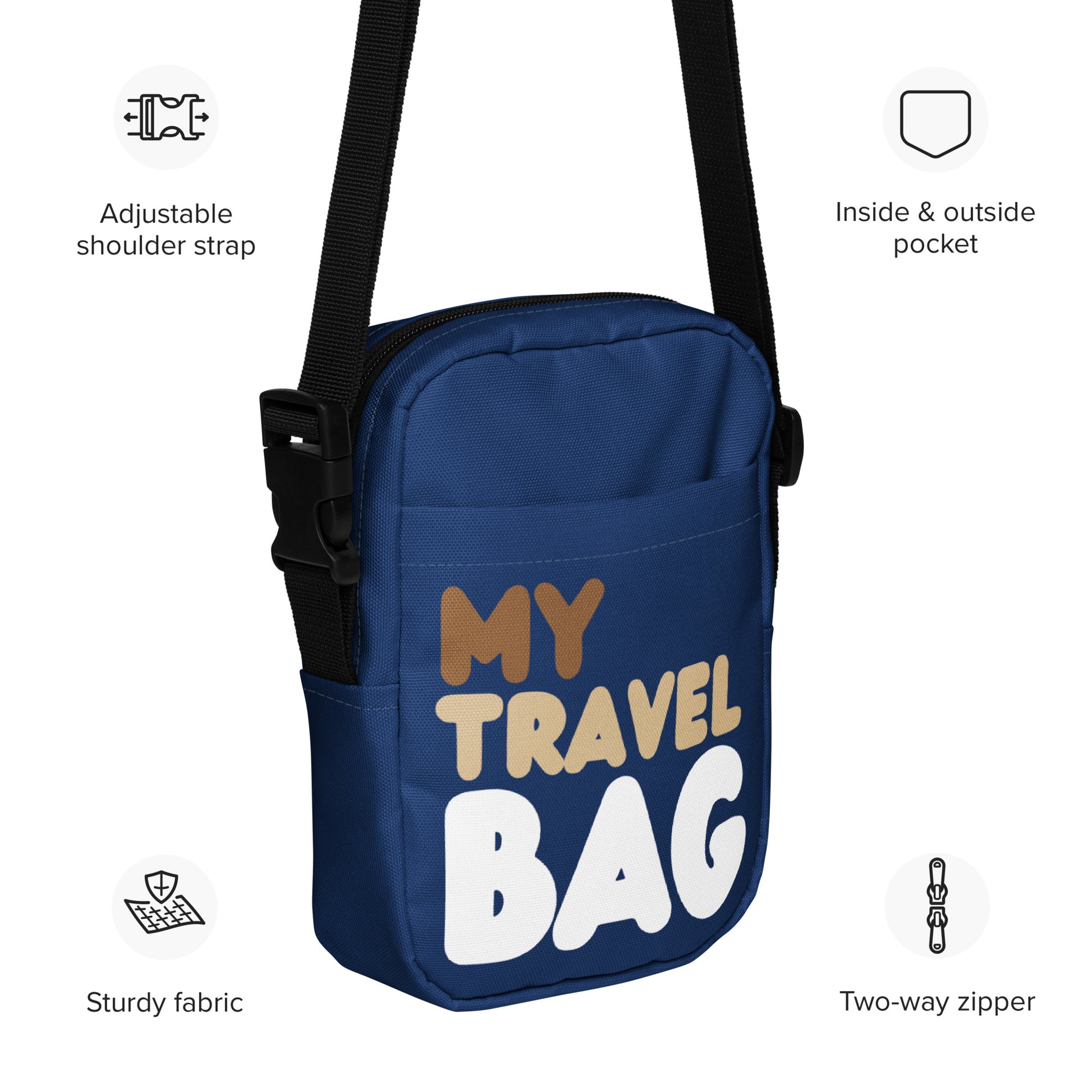 My Blue Travel Bag Small Crossbody Bag - The APWT Gift Shop