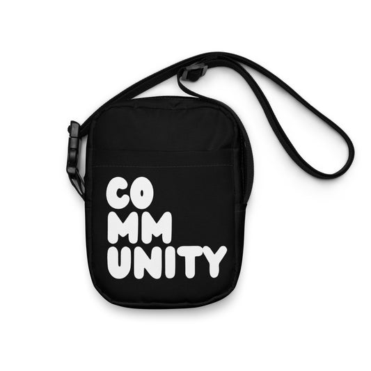 The Community in Black and White Small Crossbody Bag - The APWT Gift Shop