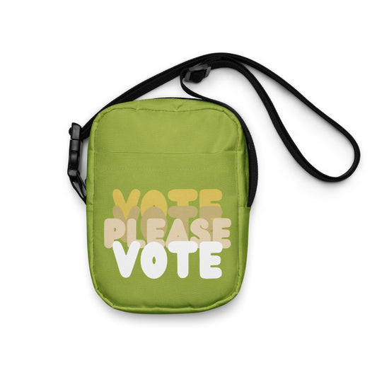 Please Vote in Green Small Crossbody Bag - The APWT Gift Shop