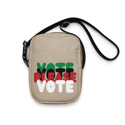 Please Vote in Black Small Crossbody Bag - The APWT Gift Shop