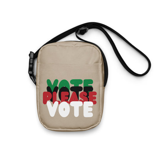 Please Vote in Black Small Crossbody Bag - The APWT Gift Shop
