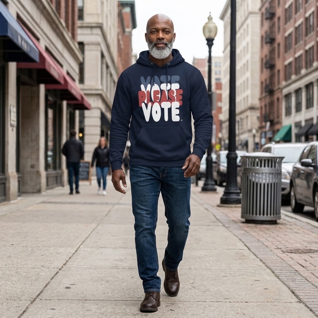Please Vote Premium Unisex Hoodie - Available in 2 Colors