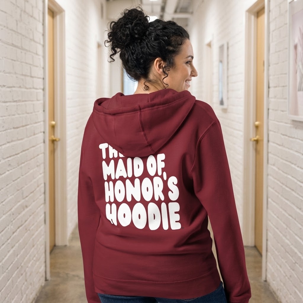 The Maid of Honor's Hoodie Premium Zip-Up Hoodie - Available in Assorted Colors
