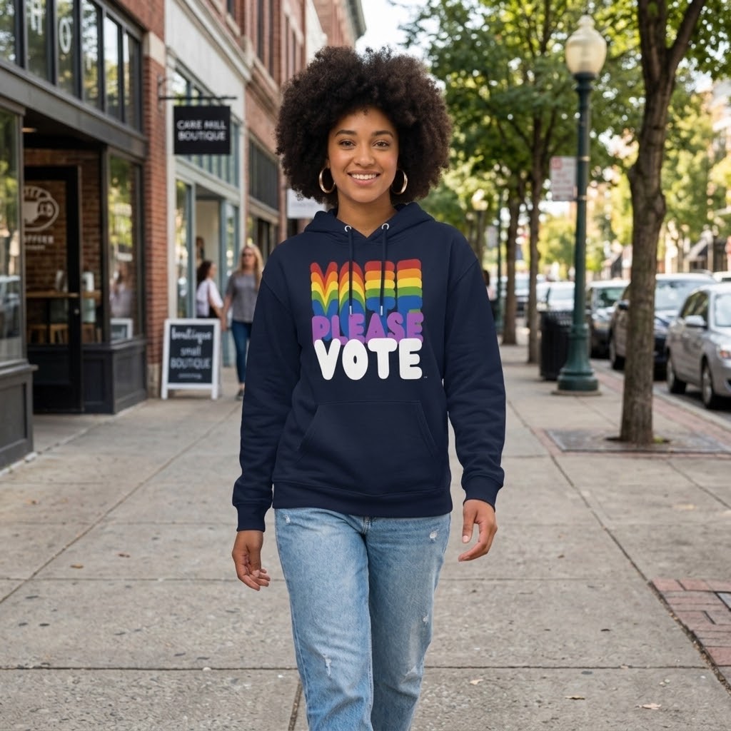 Please Vote in Color Premium Unisex Hoodie