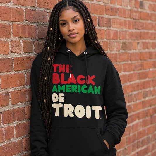 The Black American Detroit Premium Unisex Hoodie