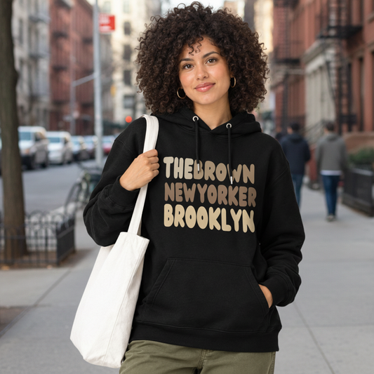 The Brown New Yorker Brooklyn Premium Unisex Hoodie - Available in Assorted Colors