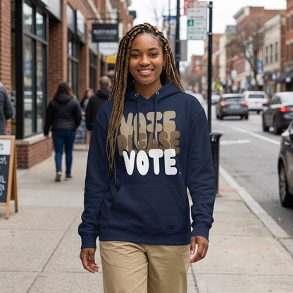 Please Vote in Brown Premium Unisex Hoodie -  Available in Assorted Colors