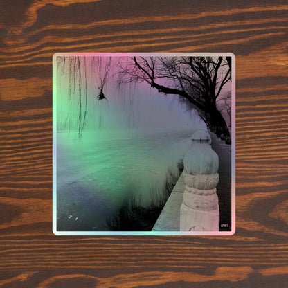 A Winter's Day Holographic Vinyl Sticker