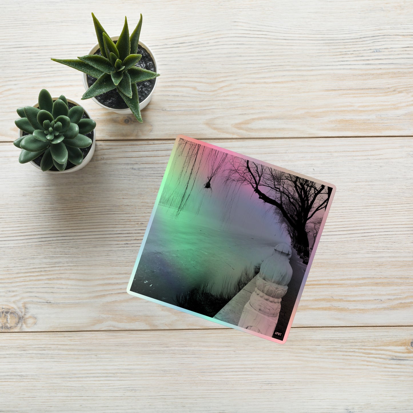 A Winter's Day Holographic Vinyl Sticker