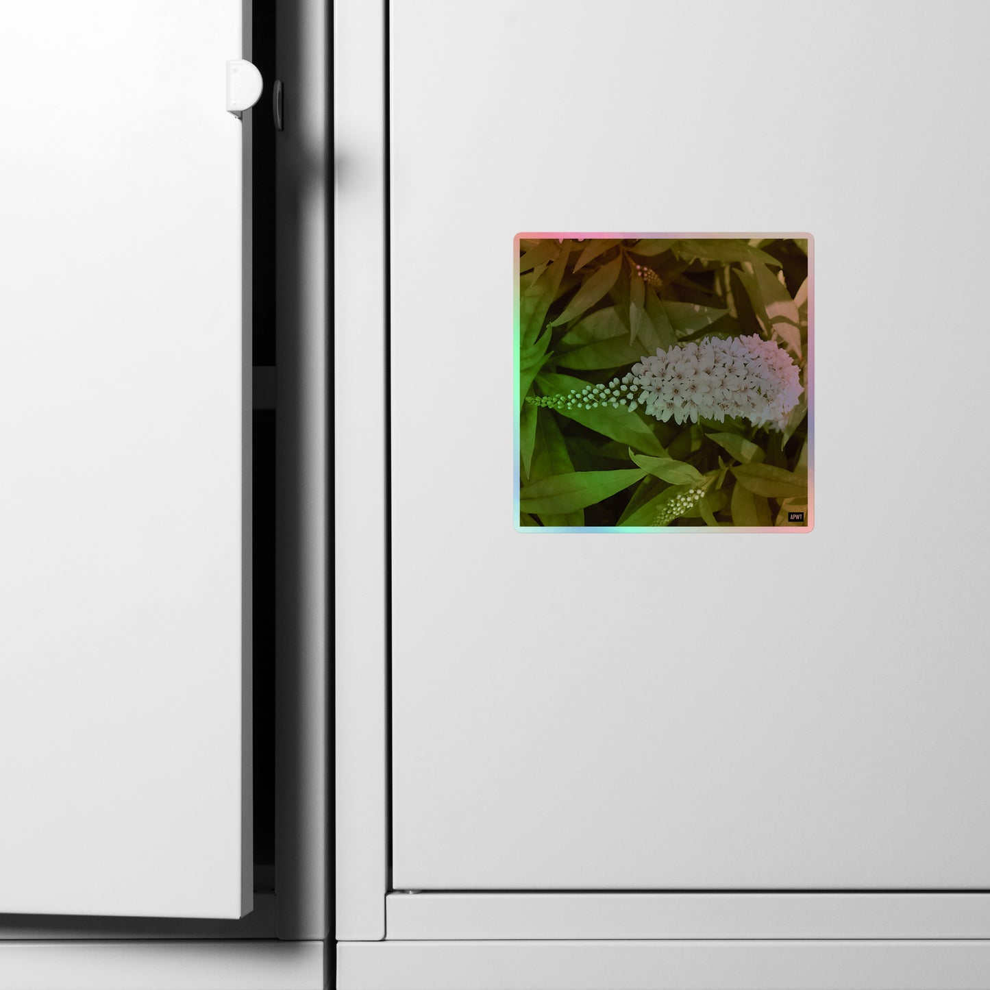 Gooseneck Flower Holographic Vinyl Sticker