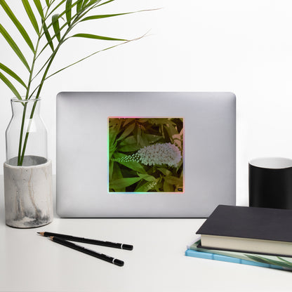 Gooseneck Flower Holographic Vinyl Sticker