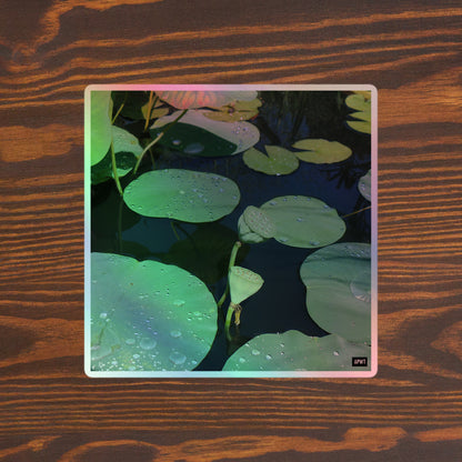 Lily Pads Holographic Vinyl Sticker