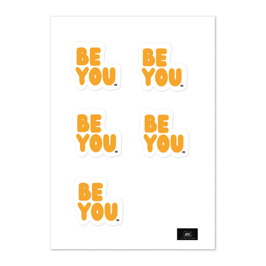 Be You in Orange Small Sticker Set - The APWT Gift Shop