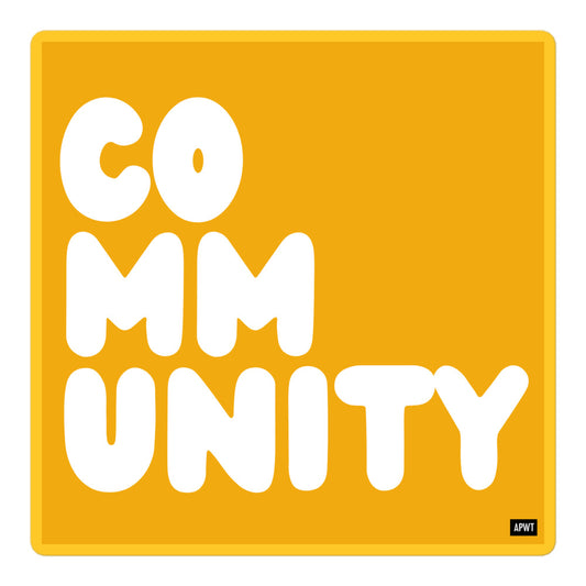 A Community in Autumn Leaves Vinyl Sticker - The APWT Gift Shop