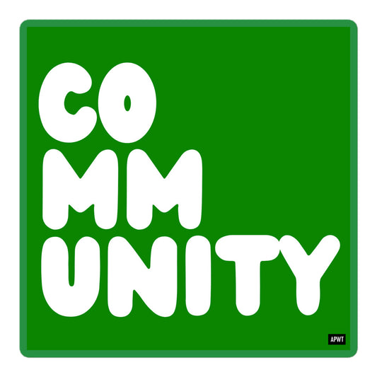 A Community in Broccoli Vinyl Sticker - The APWT Gift Shop
