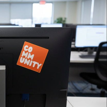 A Community in Orange Citrus Vinyl Sticker