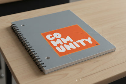 A Community in Orange Citrus Vinyl Sticker