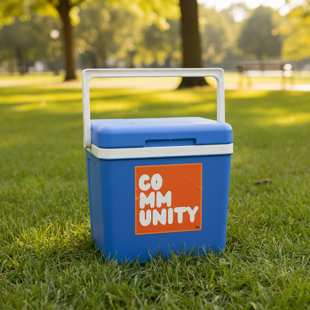 A Community in Orange Citrus Vinyl Sticker