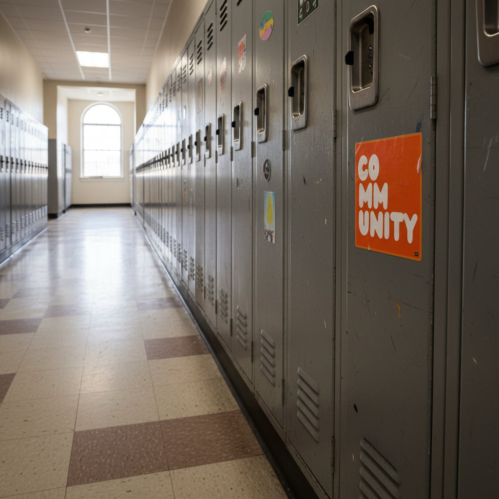 A Community in Orange Citrus Vinyl Sticker