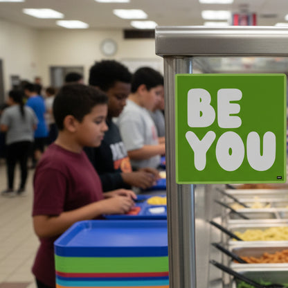 Be You in Green Vinyl Sticker