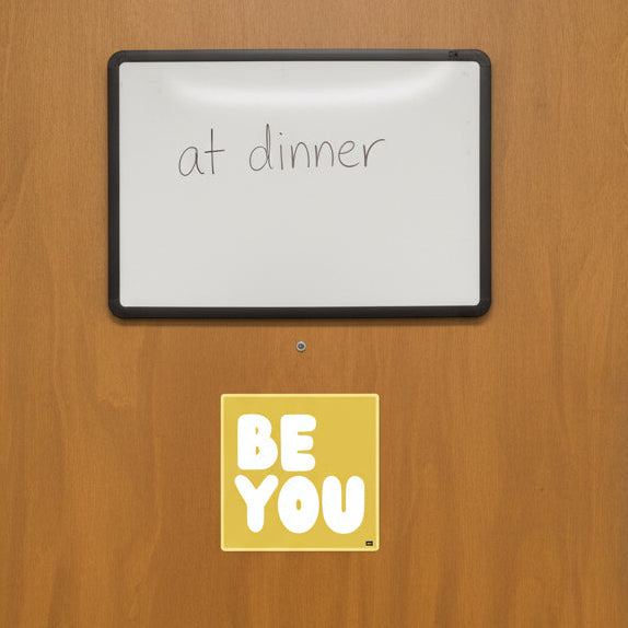 Be You in Yellow Vinyl Sticker