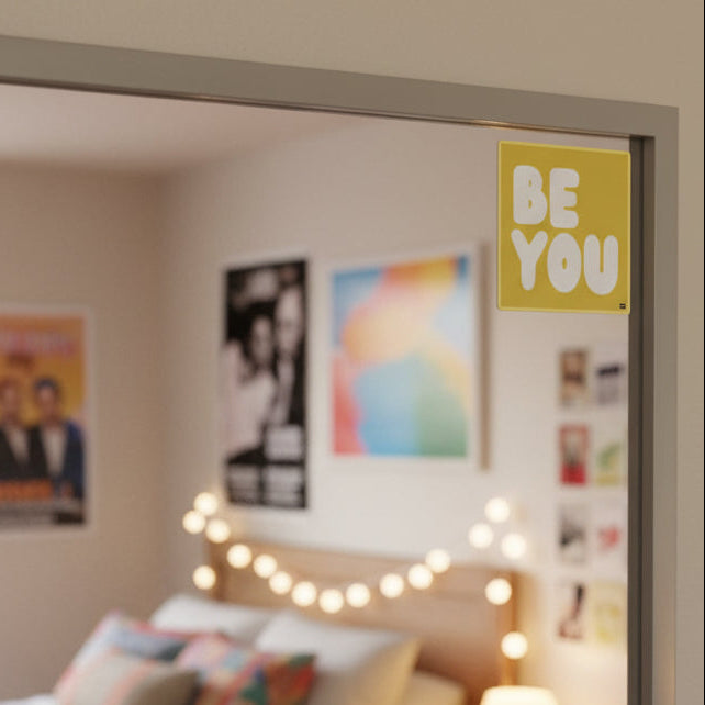 Be You in Yellow Vinyl Sticker