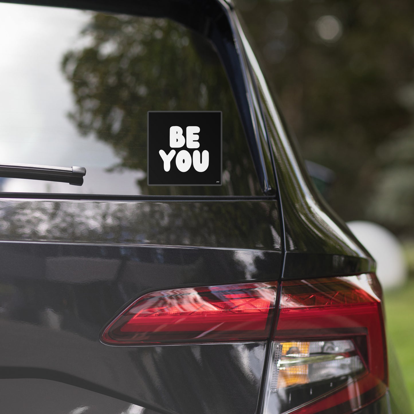 Be You in Black and White Vinyl Sticker