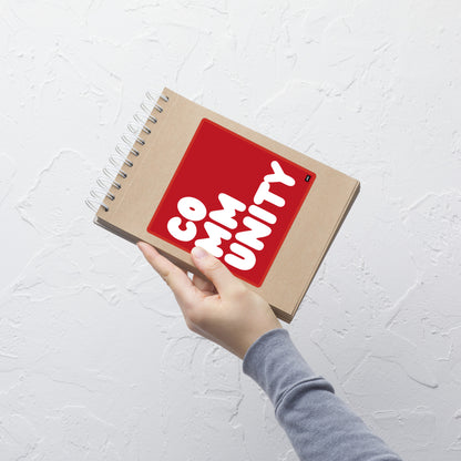 A Community in Crimson Vinyl Sticker