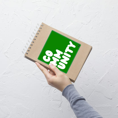 A Community in Broccoli Vinyl Sticker