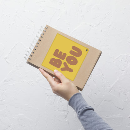 Be You in Yellow and Brown Vinyl Sticker