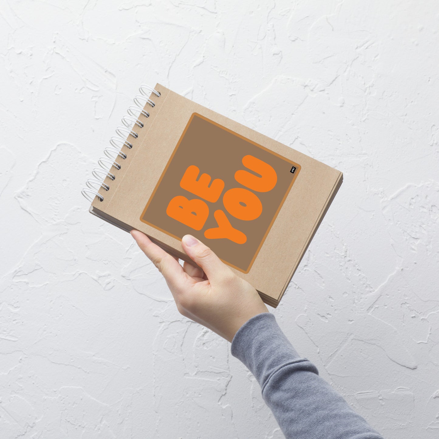 Be You in Brown and Orange Vinyl Sticker