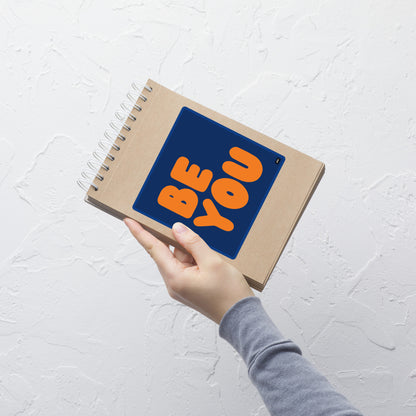 Be You in Blue and Orange Vinyl Sticker