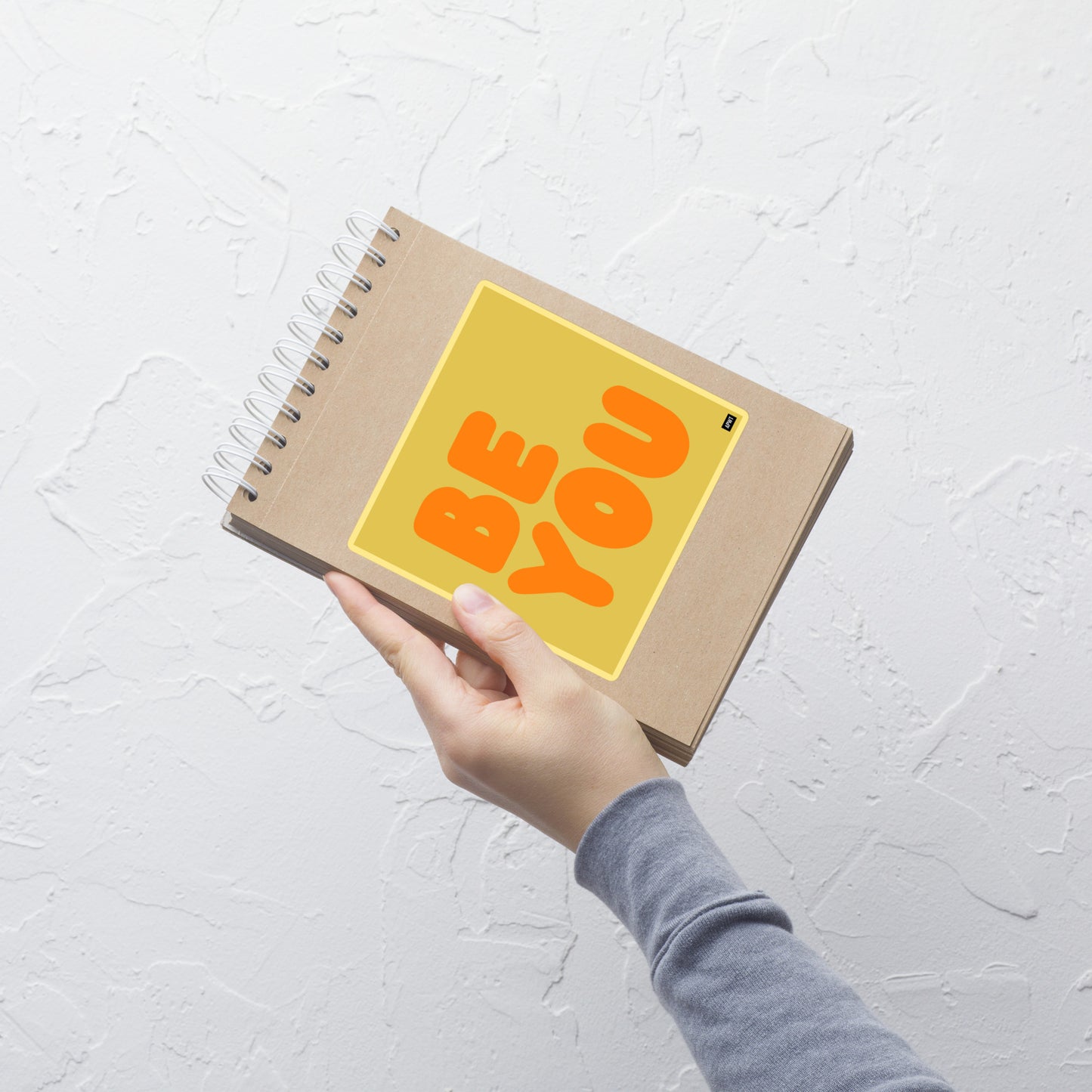 Be You in Yellow and Orange Vinyl Sticker