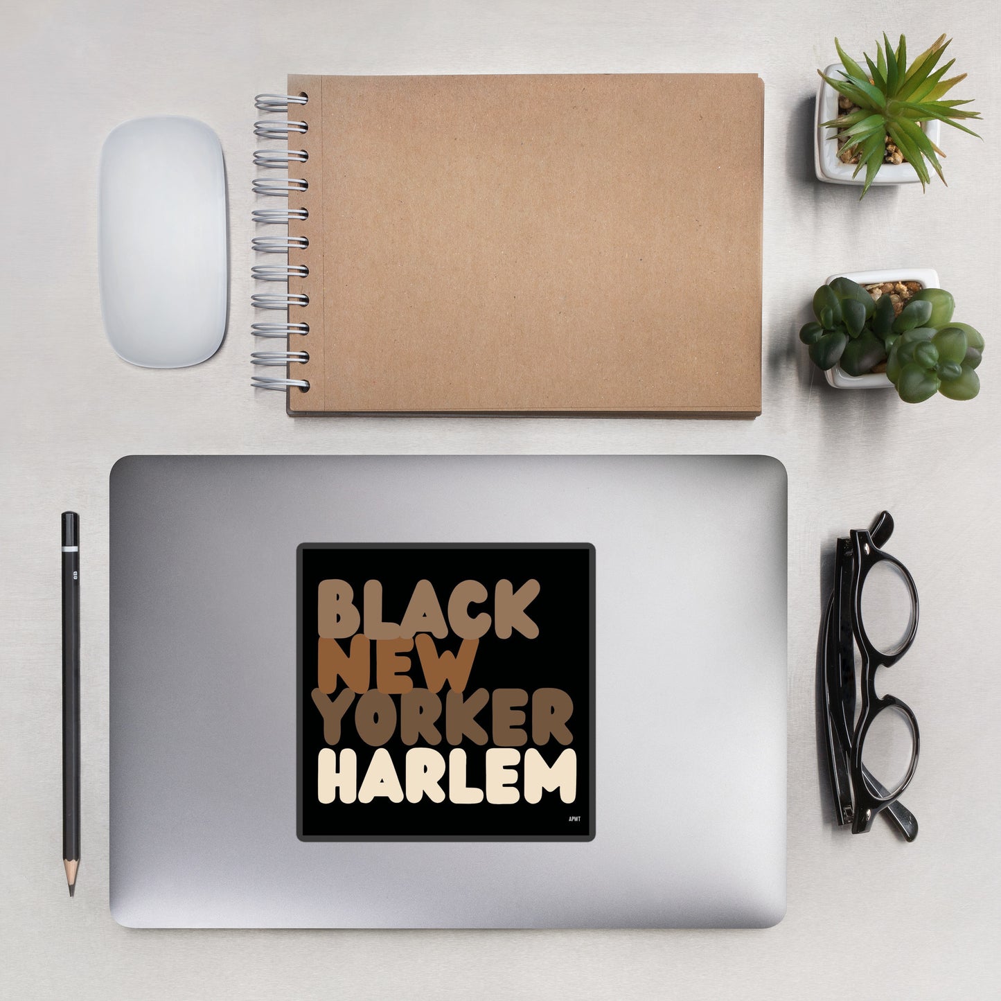 Black New Yorker Harlem Vinyl Sticker