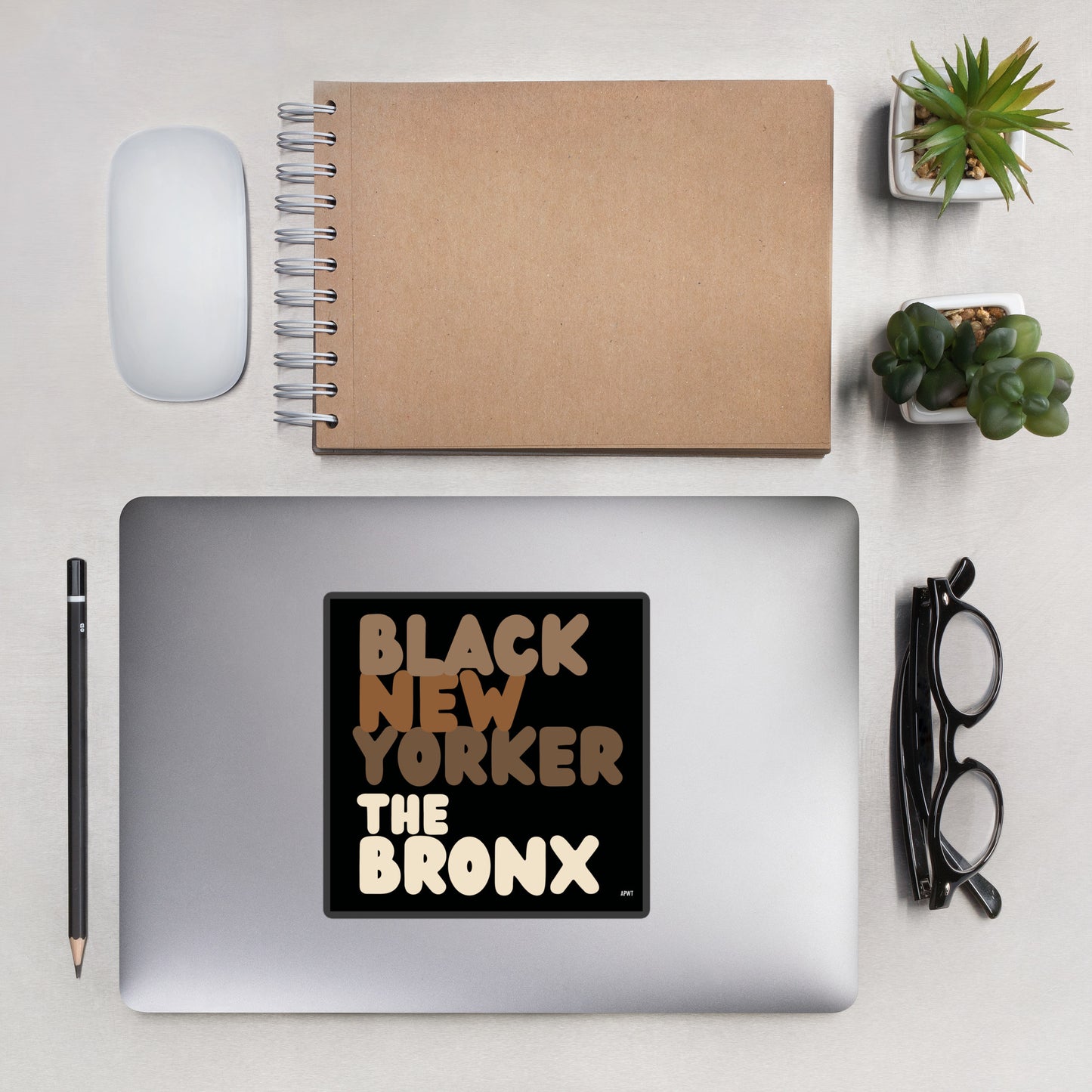 Black New Yorker The Bronx Vinyl Sticker