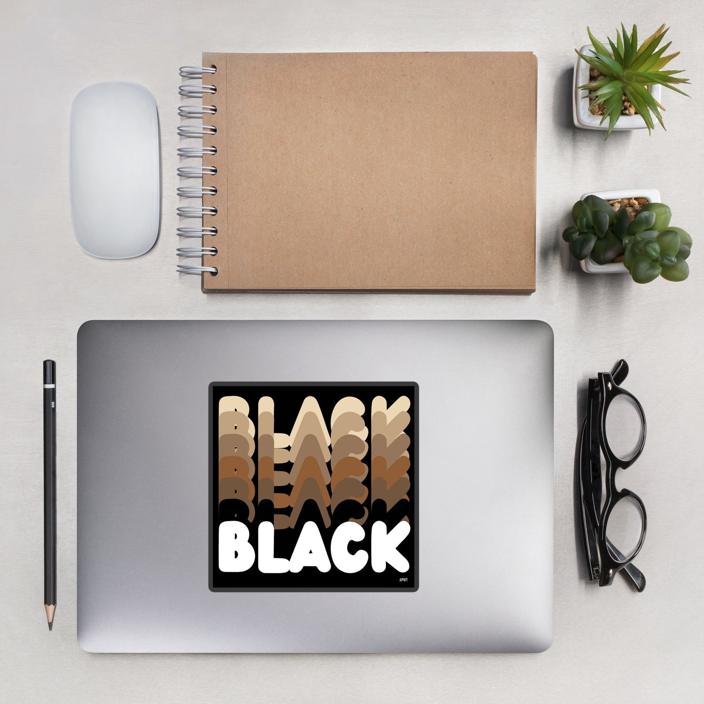 Shades in Black Vinyl Sticker