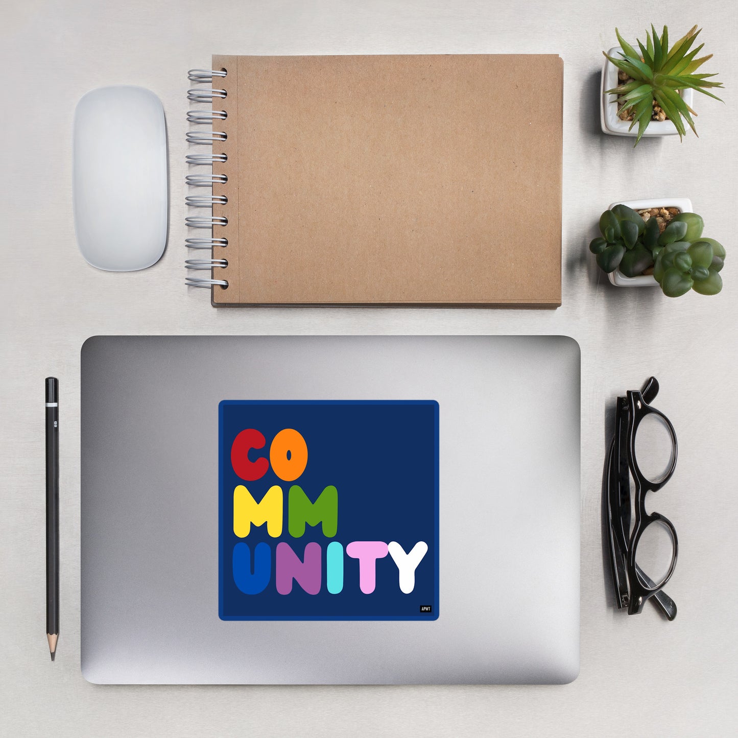 Rainbow Community Vinyl Sticker