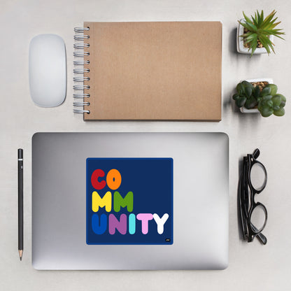 Rainbow Community Vinyl Sticker