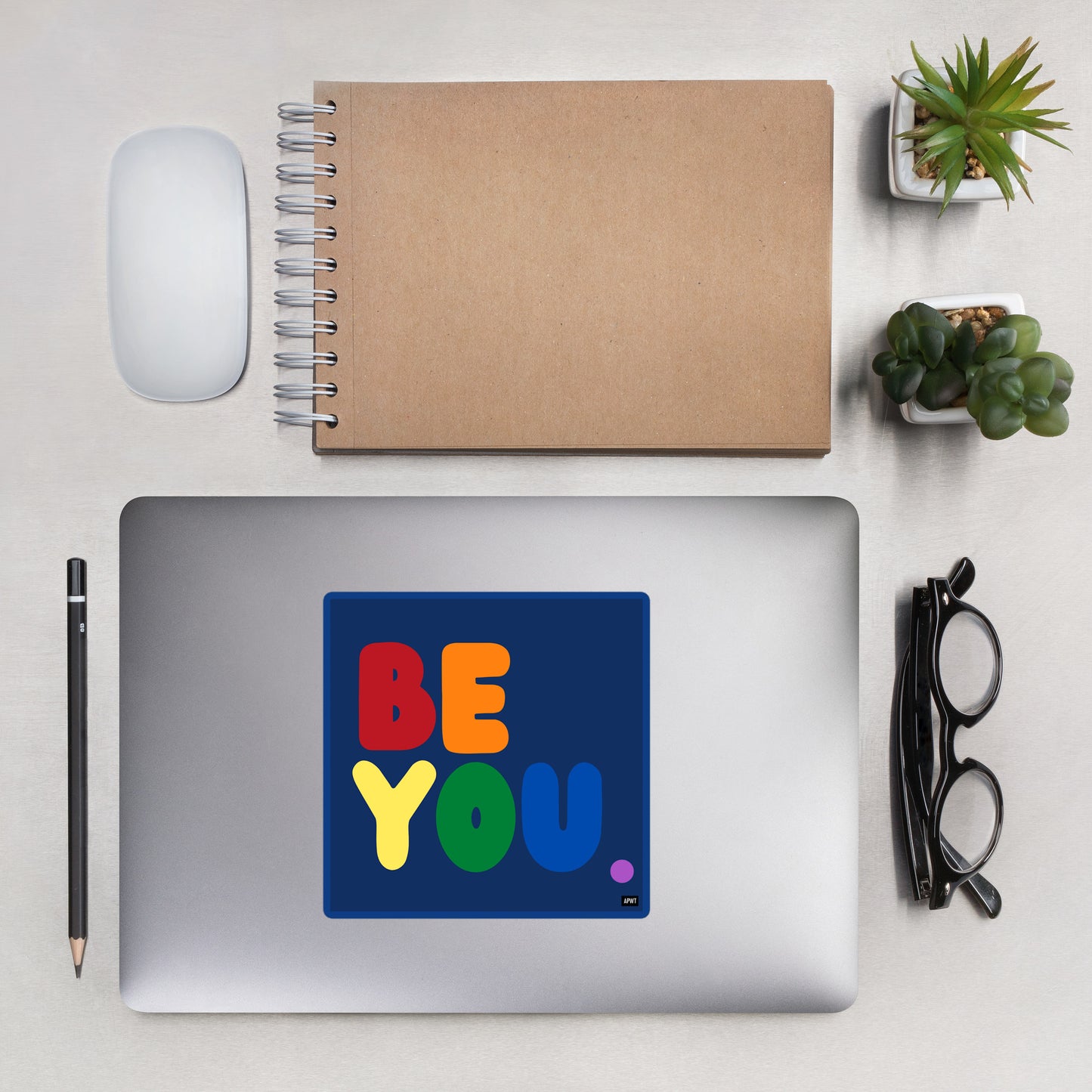 Rainbow Be You Vinyl Sticker