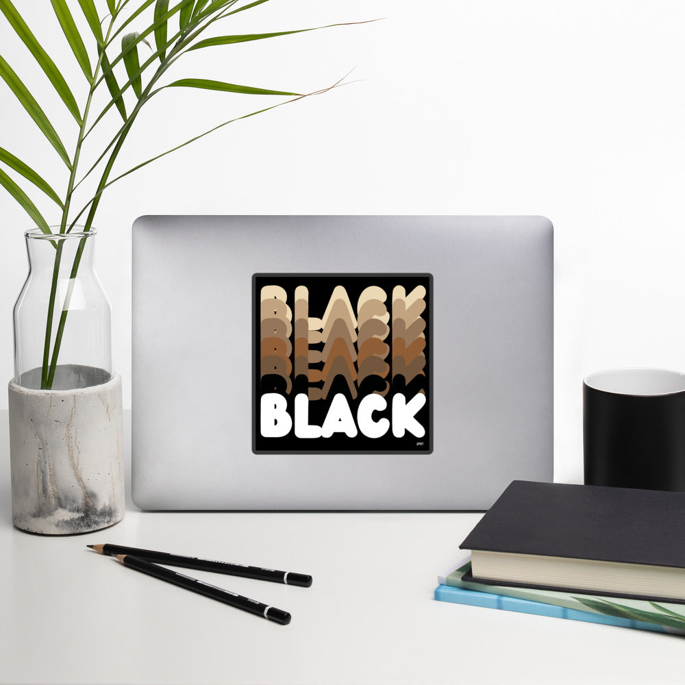 Shades in Black Vinyl Sticker