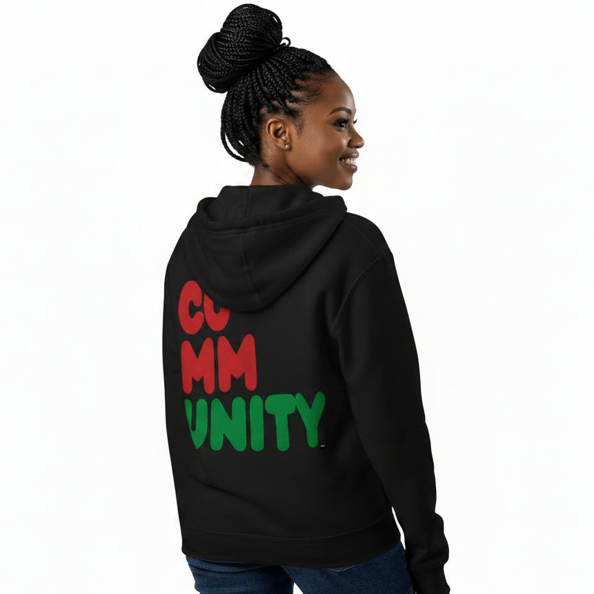 Black Community Premium Unisex Zip-Up Hoodie - The APWT Gift Shop
