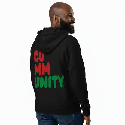Black Community Premium Unisex Zip-Up Hoodie