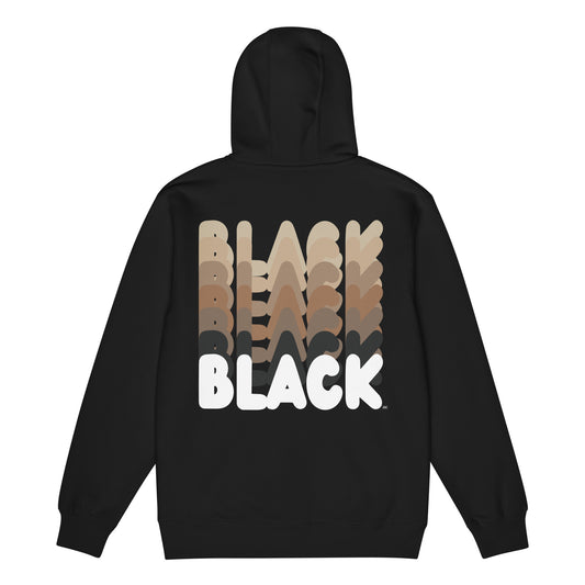 Shades in Black Premium Unisex Zip-Up Hoodie - The APWT Gift Shop