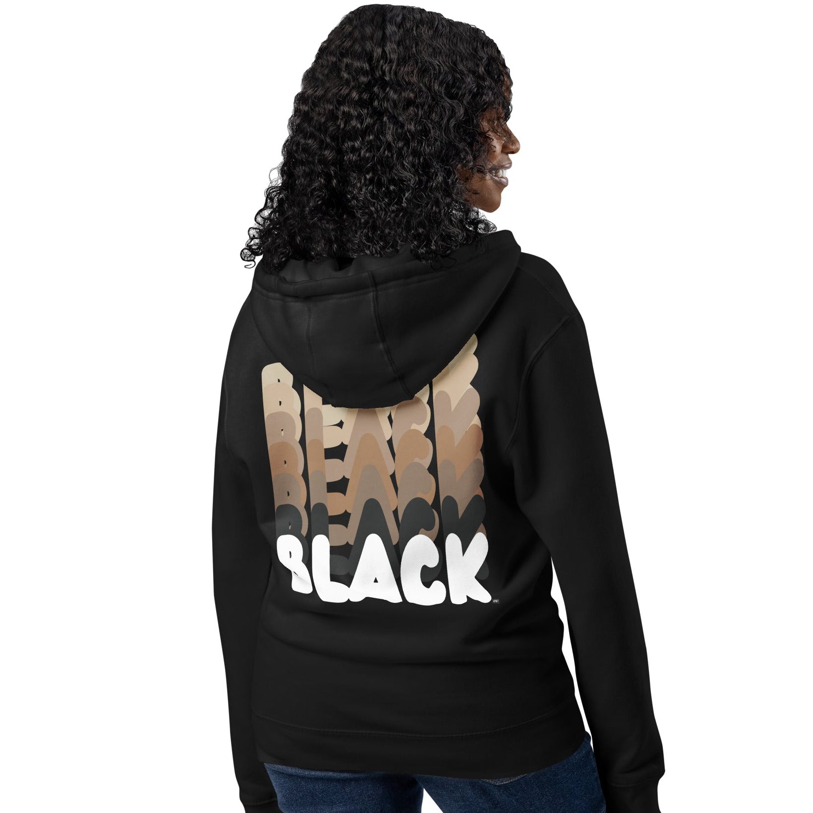 Shades in Black Premium Unisex Zip-Up Hoodie - The APWT Gift Shop
