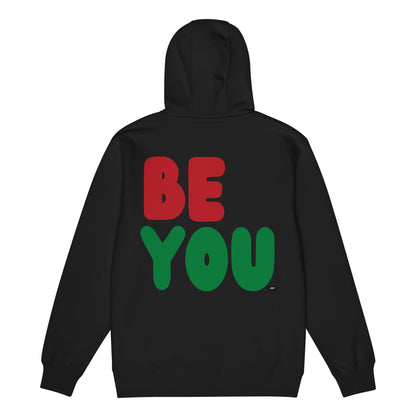 Be You in Black Premium Unisex Zip-Up Hoodie - The APWT Gift Shop