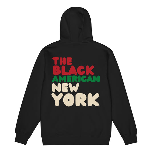 The Black American New York Premium Unisex Zip-Up Hoodie - The APWT Gift Shop